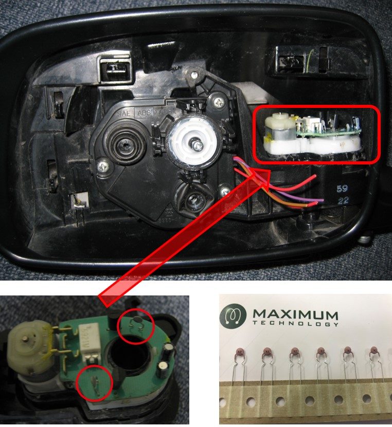 PTC thermistors for Door Mirror